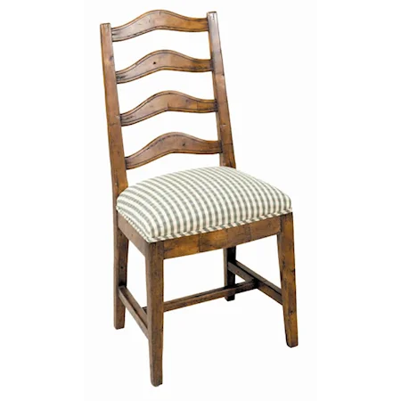 Country English Ladderback Dining Side Chair